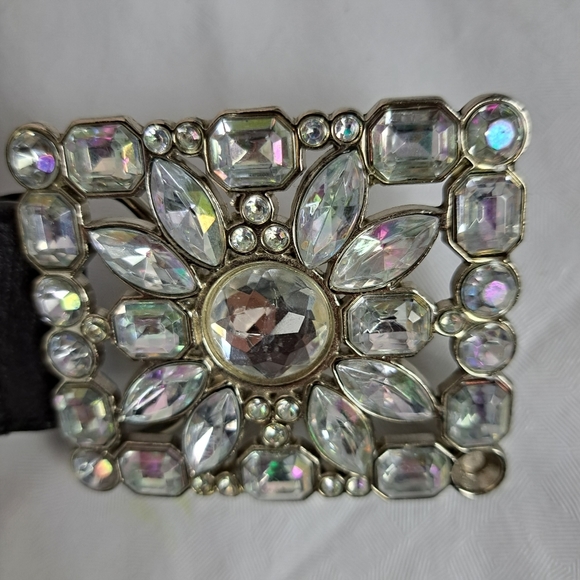 Guess Black Belt with Silver Embellished Buckle - Picture 3 of 11